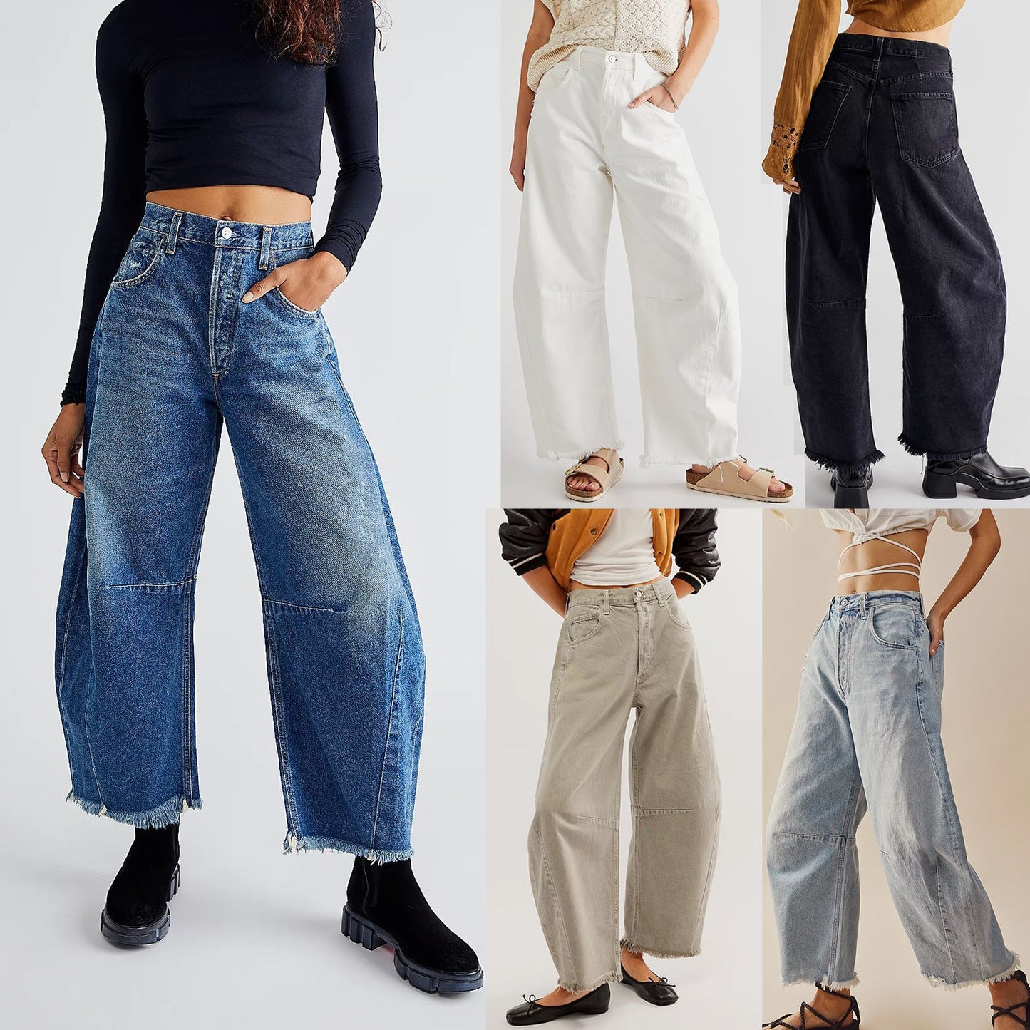 Women's Beautiful Straight Cropped Casual For Jeans