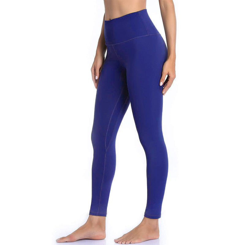 Women's Black Yoga High Waist Hip Raise Leggings