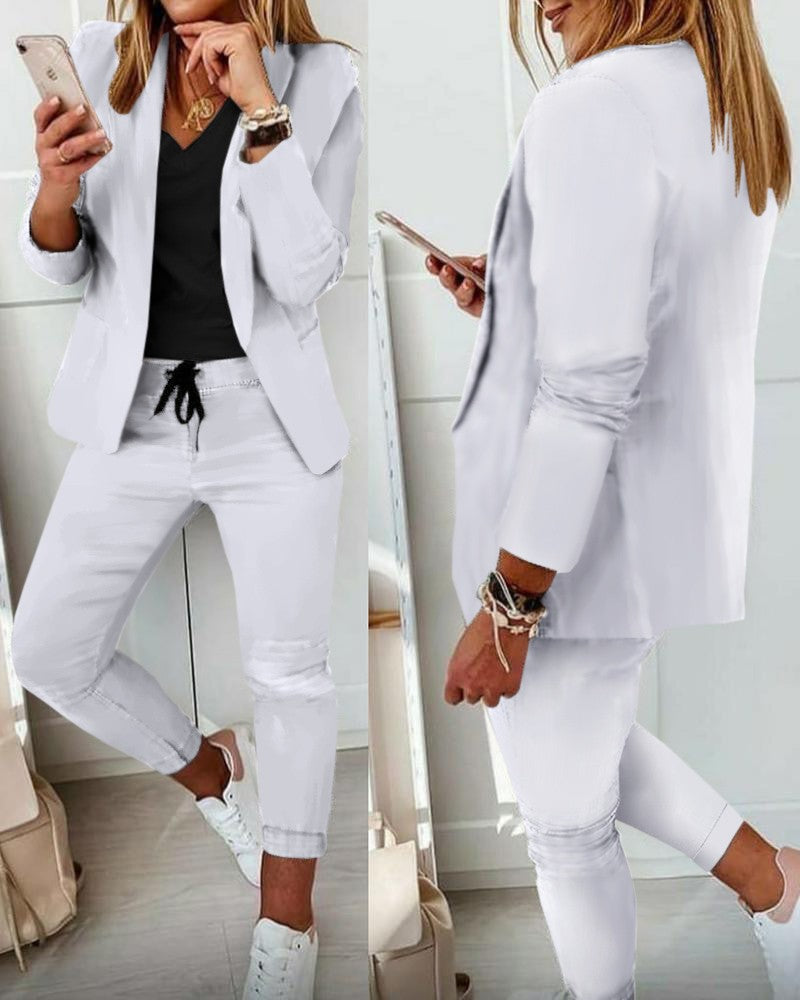 Women's Glamorous Stylish Casual Fashion Set Suits