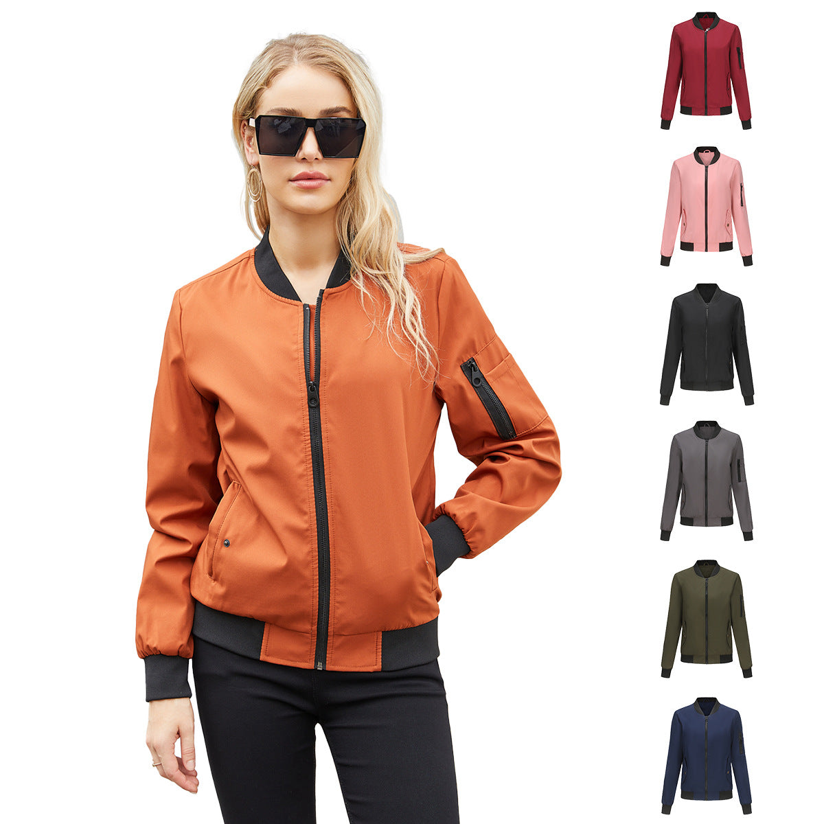 Women's Flight Casual Long Sleeve Loose Lapel Jackets