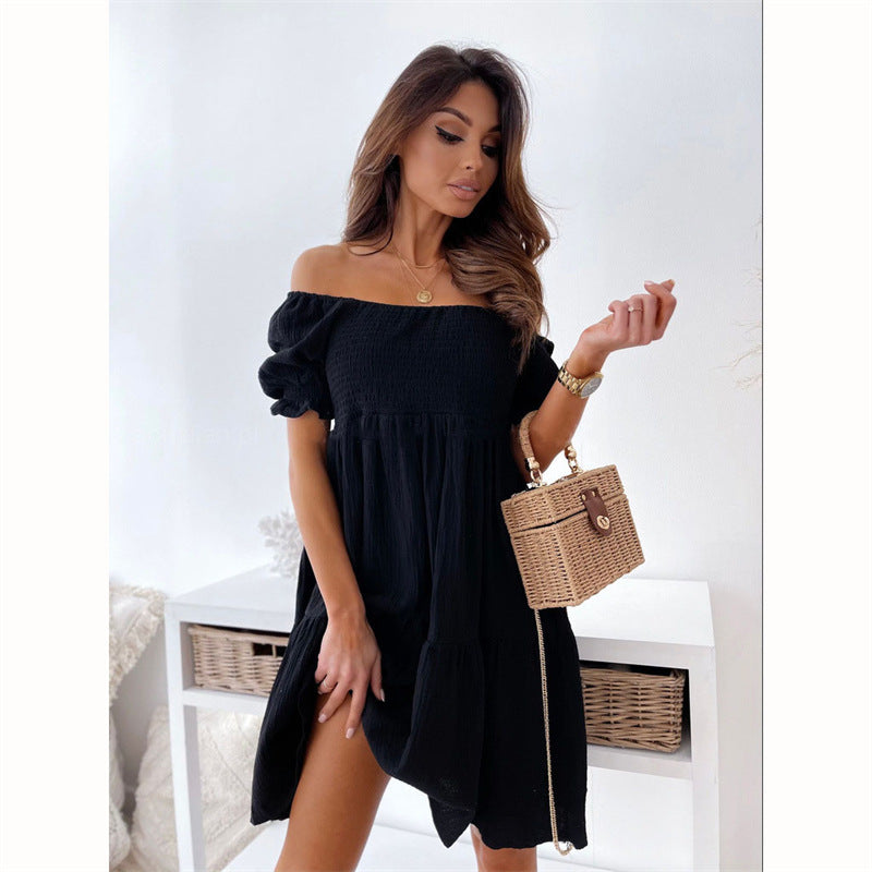 Women's Summer Backless Off-shoulder Long Dress Dresses