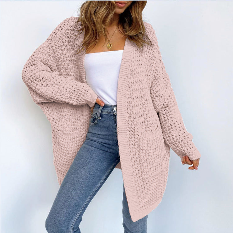 Women's Knitted Loose Woven Large Long Coats